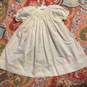 Light yellow smock dress